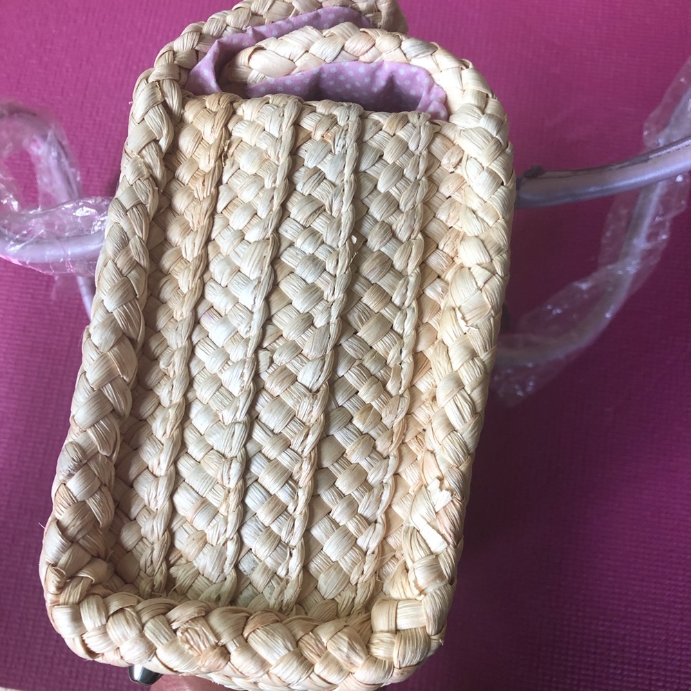 πHPπ πππ Woven Rattan Latch Satchel πππ - Picture 5 of 13